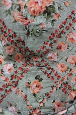 画像3: PINK HOUSE / 薔薇格子プリントミディワンピース  グリーン I-26-02-06-075-LO-OP-HR-ZI