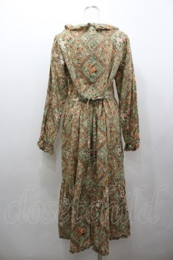 画像4: PINK HOUSE / 薔薇格子プリントミディワンピース  グリーン I-26-02-06-075-LO-OP-HR-ZI