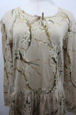 画像2: INGEBORG / 鈴蘭柄カットワンピース  ベージュ I-26-02-06-076-LO-OP-SA-ZI (2)