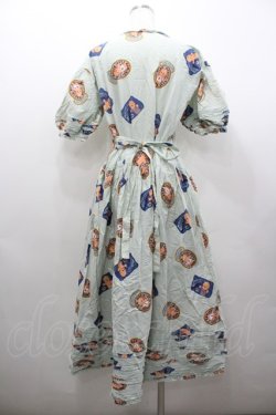 画像5: PINK HOUSE / キューピーワッペン柄半袖前開きワンピース  ライトブルー I-26-02-06-077-LO-OP-SA-ZI