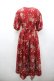 画像4: PINK HOUSE / カーネーションバスケット柄半袖ワンピース  レッド I-26-02-06-082-LO-OP-SA-ZI (4)