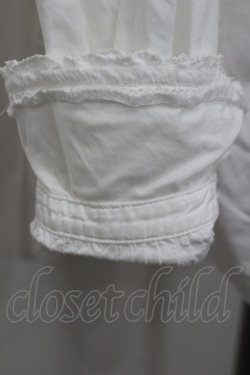 画像3: PINK HOUSE / フロントピンタック&ピコフリル襟長袖ブラウス  白 I-26-02-06-008-LO-BL-SA-ZI