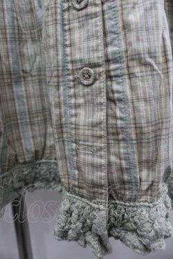 画像2: PINK HOUSE / 胸下切替チェック柄半袖チュニック  グリーン I-26-02-06-083-LO-BL-SA-ZI