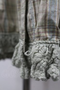 画像3: PINK HOUSE / 胸下切替チェック柄半袖チュニック  グリーン I-26-02-06-083-LO-BL-SA-ZI