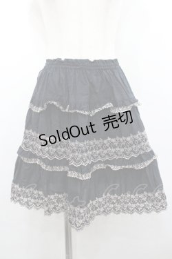 画像1: PINK HOUSE / レースミニスカート  ブラック I-26-02-06-086-LO-SK-SA-ZI