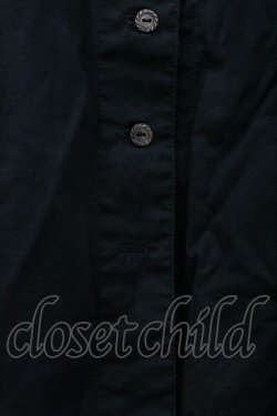 画像2: PINK HOUSE / フロントピンタックフリルフード長袖ブラウス  黒 I-26-02-06-009-LO-BL-SA-ZI