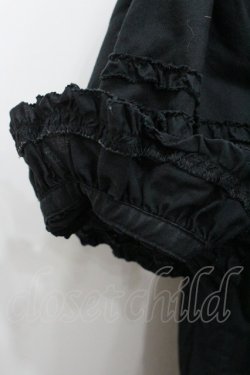 画像3: PINK HOUSE / フロントピンタックフリルフード長袖ブラウス  黒 I-26-02-06-009-LO-BL-SA-ZI