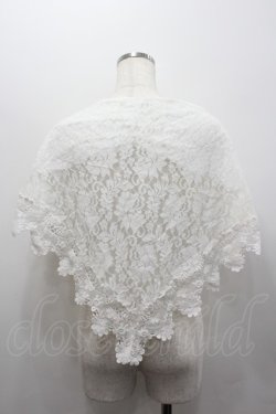 画像2: axes femme kawaii / シャルロットショール  白 I-26-02-06-100-AX-ZA-SA-ZI