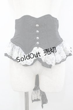 画像1: Hoshibako Works / リリアンヌ姉妹 コルセット  黒Ｘアイボリー I-26-02-06-101-LO-TO-SA-ZI