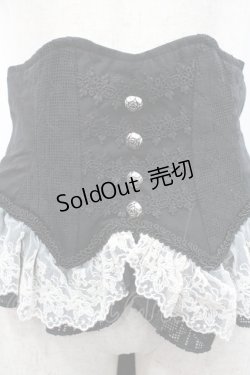 画像2: Hoshibako Works / リリアンヌ姉妹 コルセット  黒Ｘアイボリー I-26-02-06-101-LO-TO-SA-ZI