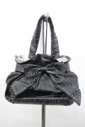 ANNA SUI / スタッズリボンバッグ  ブラック I-26-02-06-106-PU-BG-SA-ZI
