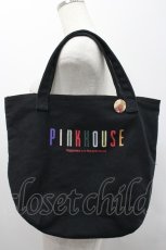 画像1: PINK HOUSE / カラフルロゴプリントハンドバッグ  黒 I-26-02-06-109-LO-BG-SA-ZT501 (1)
