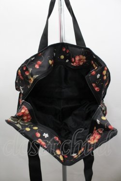 画像2: PINK HOUSE / ムック本付録　チェリーボストンバッグ  黒Ｘ赤 I-26-02-06-111-LO-BG-SA-ZI