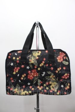 画像3: PINK HOUSE / ムック本付録　チェリーボストンバッグ  黒Ｘ赤 I-26-02-06-111-LO-BG-SA-ZI