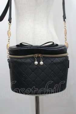 画像1: Amavel / Dreamy Ribbon Wrapping バニティバッグ  ブラック I-26-02-06-123-CA-BG-SA-ZI