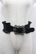 axes femme / クラシカルバックルベルト  黒Ｘシルバー I-26-02-06-124-AX-AC-SA-ZI
