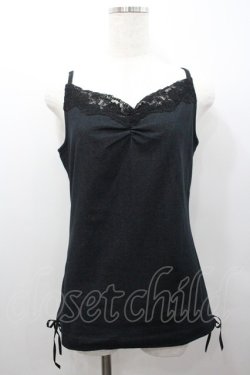 画像1: INGEBORG / レースデニムキャミソール M インディゴ I-26-02-06-013-LO-TO-SA-ZI