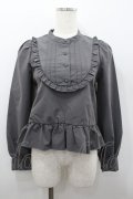 FLC / 皆方由衣コラボペプラムブラウス S グレー I-26-02-06-002-LO-BL-AS-ZI