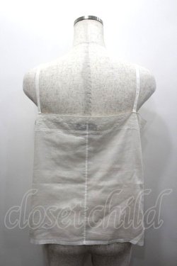 画像4: INGEBORG / 綿麻キャミソール M ホワイト I-26-02-06-016-LO-TO-SA-ZI