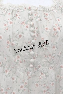 画像2: PINK HOUSE / 花柄スクウェアネック五分袖チュニック  ベージュ I-26-02-06-017-LO-BL-SA-ZI