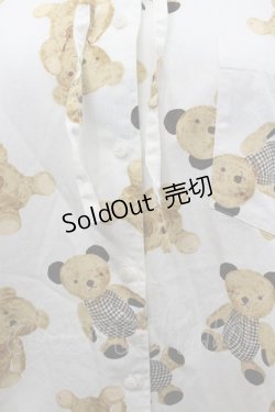 画像2: PINK HOUSE / チェックくまさん総柄フードブラウス M アイボリー I-26-02-06-018-LO-BL-SA-ZI