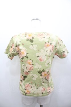 画像3: PINK HOUSE / ローズブーケ半袖カットソー L グリーン I-26-02-06-020-LO-TO-SA-ZI