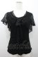 画像1: INGEBORG / レース重ね着風トップス M ブラック I-26-02-06-024-LO-TO-SA-ZI (1)
