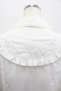 画像3: Hoshibako Works / ジャスミン刺繍フリルブラウス  オフ I-26-02-06-025-LO-BL-HR-ZI