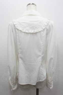 画像4: Hoshibako Works / ジャスミン刺繍フリルブラウス  オフ I-26-02-06-025-LO-BL-HR-ZI