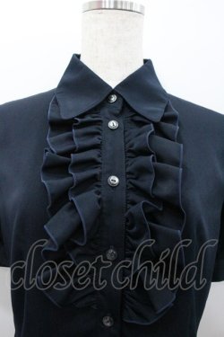 画像2: NO.S PROJECT / リリーブラウス  紺 I-26-02-06-026-LO-BL-HR-ZI