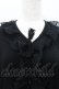 画像2: INGEBORG / レース付き半袖カーディガン L ブラック I-26-02-06-027-LO-TO-SA-ZI (2)