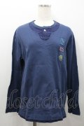 Karl Helmut / ワッペン&後ろロゴカットソー  ネイビー I-26-02-06-029-EL-TO-SA-ZI