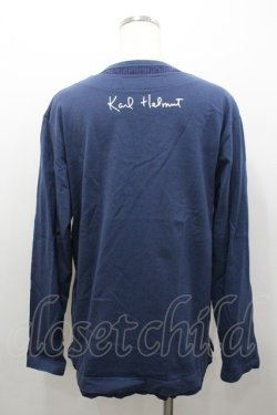 画像2: Karl Helmut / ワッペン&後ろロゴカットソー  ネイビー I-26-02-06-029-EL-TO-SA-ZI