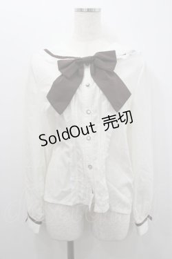 画像1: axes femme / レース襟セーラーブラウス  アイボリー I-26-02-08-004-AX-BL-SA-ZI