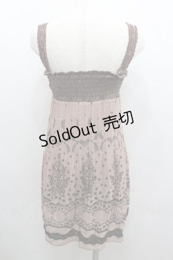 画像3: axes femme / フロッキーパネル2WAYチュニ  ブラウン I-26-02-08-034-AX-TO-SA-ZI