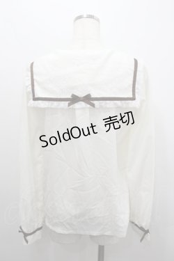 画像3: axes femme / レース襟セーラーブラウス  アイボリー I-26-02-08-004-AX-BL-SA-ZI