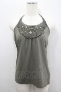 axes femme / /レースホルターネック  カーキ I-26-02-08-042-AX-TO-HR-ZI