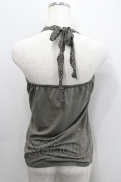 画像2: axes femme / /レースホルターネック  カーキ I-26-02-08-042-AX-TO-HR-ZI