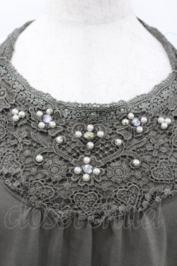 画像3: axes femme / /レースホルターネック  カーキ I-26-02-08-042-AX-TO-HR-ZI