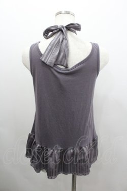 画像2: axes femme / ホルター付きアンサンブルプルオーバー  パープル I-26-02-08-043-AX-TO-SA-ZI