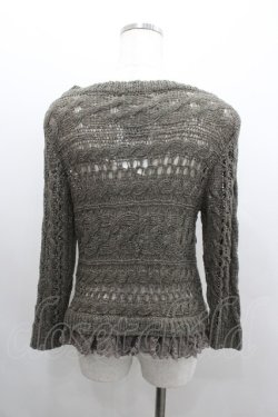 画像3: axes femme / リボン編み風ニットトップス  カーキ I-26-02-08-044-AX-TO-SA-ZI