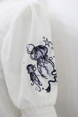 画像2: axes femme / ラメール刺繍トップス  白 I-26-02-08-005-AX-TO-SA-ZI