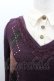 画像2: axes femme / アーガイルニット重ね風シャツトップス  パープルＸアイボリー I-26-02-08-047-AX-TO-SA-ZI (2)