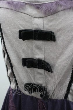 画像2: axes femme / レース切り替えキャミチュニック  グレーＸパープル I-26-02-08-048-AX-TO-SA-ZI