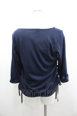 画像3: axes femme / サイドレースアップカットプル  ネイビー I-26-02-08-052-AX-TO-SA-ZI