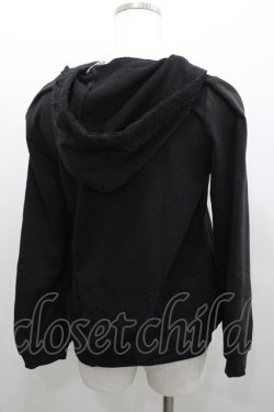 画像3: axes femme / レースフードパーカー  黒 I-26-02-08-057-AX-TO-SA-ZI