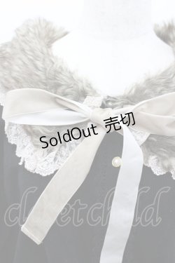 画像2: axes femme / ファー付ニットカーデ  黒Ｘブラウン I-26-02-08-059-AX-TO-SA-ZI