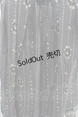 画像2: axes femme / ストライプフラワープリントノースリーブトップス  グレーＸ黒 I-26-02-08-060-AX-TO-SA-ZI