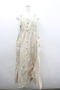 axes femme POETIQUE / カーゴデザインティアードワンピース  アイボリー I-26-02-08-061-AX-OP-SA-ZI