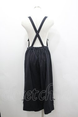 画像3: axes femme / サス付ワイドパンツ  黒Ｘ白 I-26-02-08-076-AX-PA-SA-ZI